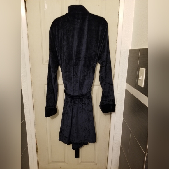 Northwest Unisex Silk Touch Bath Robe Color Navi Size L/LX - Picture 3 of 6